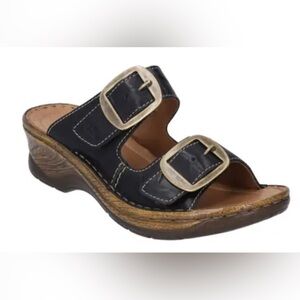 Josef Seibel Women’s Catalonia 76 Leather Sandals Size EU 41